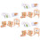 3 Sets Roterende Letterblokken Flashcards Leer Speelgoed 6
