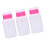 6St Plastic Lockbare Nagellak Removerfles Met Pushdown Bediening Wit 9