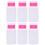 6St Plastic Lockbare Nagellak Removerfles Met Pushdown Bediening Wit 5