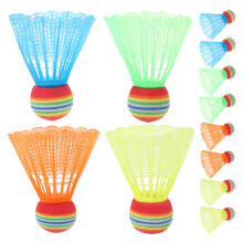 36St Lichtgewicht Kleurrijke Badminton Shuttlecocks Voor Buitengebruik