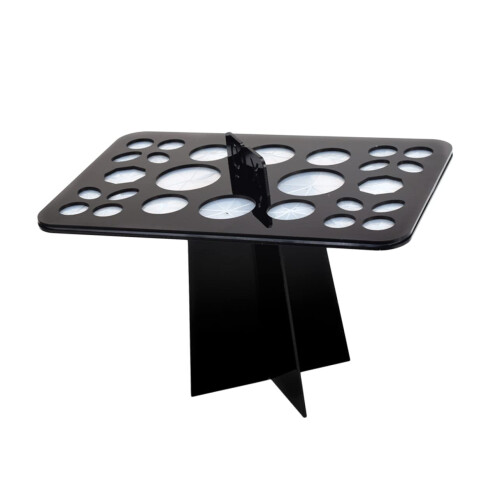 Makeup Brush Drying Rack and Holder Acrylic Organizer for Vanity Fast Even Drying Preserve Shape