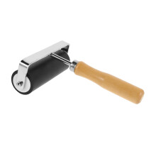 Printmaking Roller with Ergonomic Wooden Handle for Even Ink Coverage and Versatile Craft Use