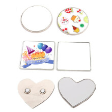 15 Pack Sublimation Magnet Blanks Zinc Alloy DIY Refrigerator Magnets Heat Transfer Photo Printing for Kitchen Office