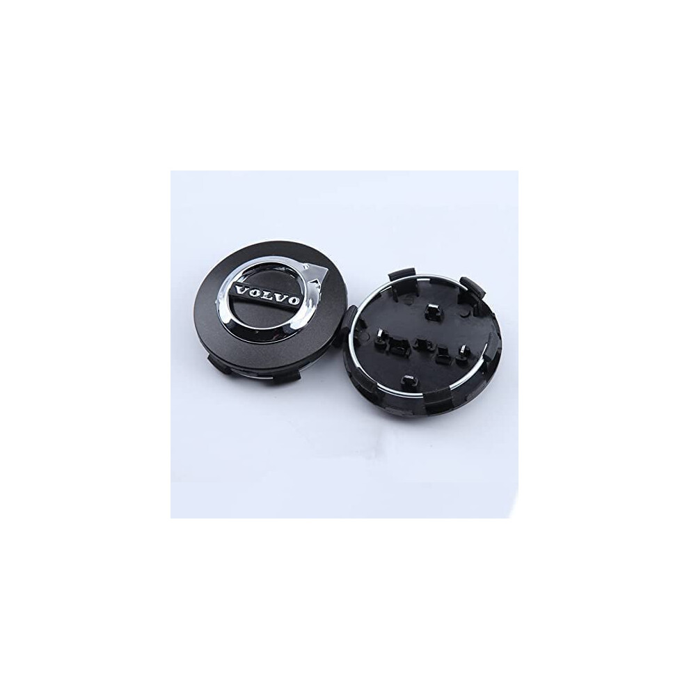 4Pcs 65Mm Wheel Center Caps Hubcaps Replacement For Volvo S60 S80 S90 Xc60 Xc70 Durable 9044945564709