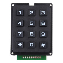 3x4 Matrix Keypad for Arduino 12 Key Membrane Module with Reliable Tactile Feedback and Easy MCU Integration