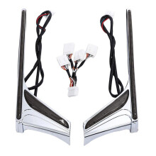 Rear Light Strip Pair with Chrome Plated Finish and Smoke Lens Styling for Honda Goldwing F6B 20132016 1800 20122017