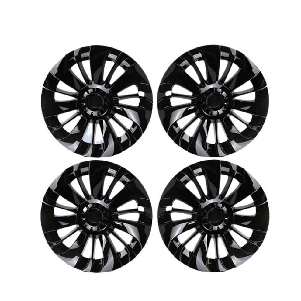 19 Inch Bright Wheel Covers Hub Caps For Y 2021Â2024, ScratchâResistant And Durable Black 9174973693345