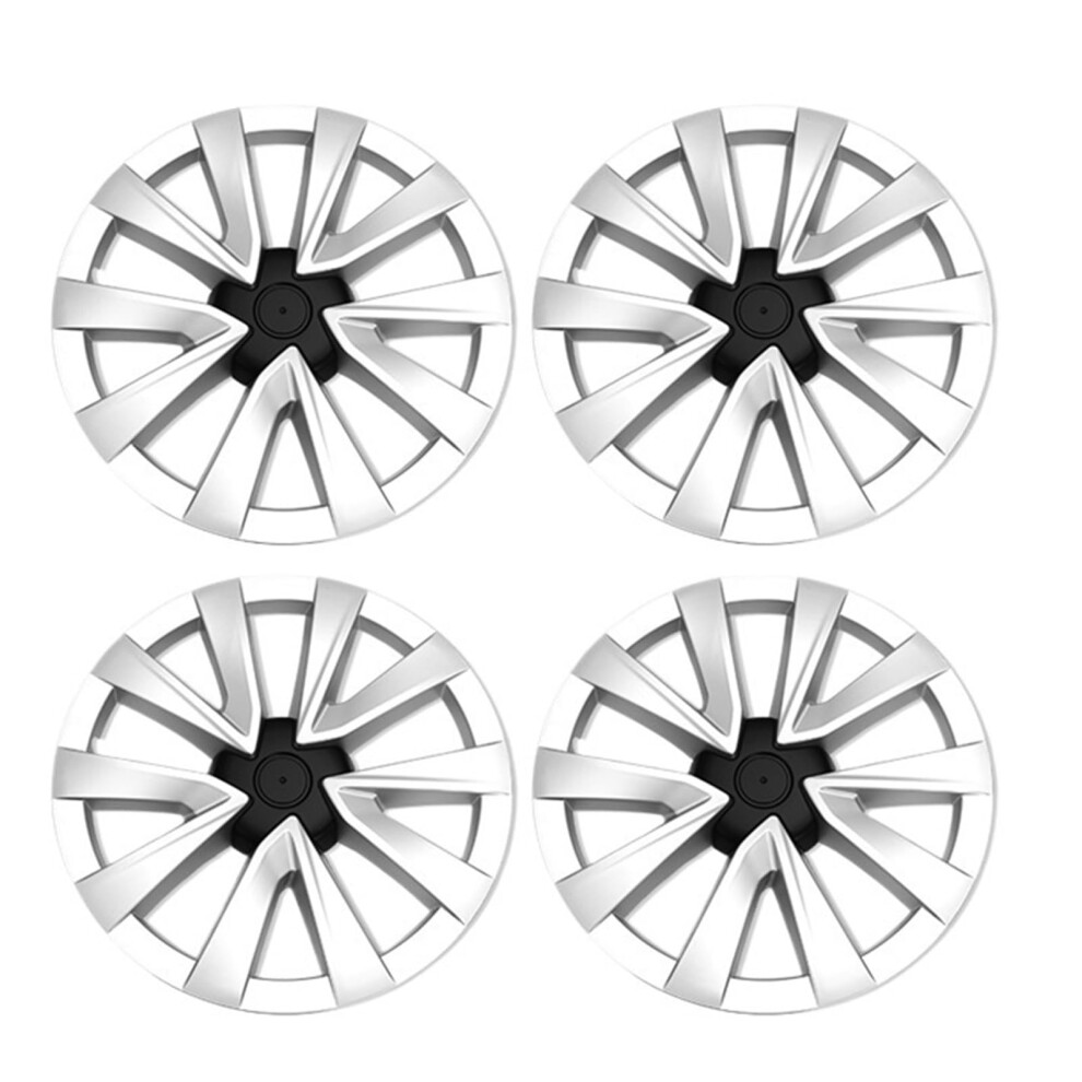 18 Inch Wheel Covers For Tesla Model 3 20212024 Matte Hubcaps Full Rim Coverage Scratch Resistant Black 9174973693383