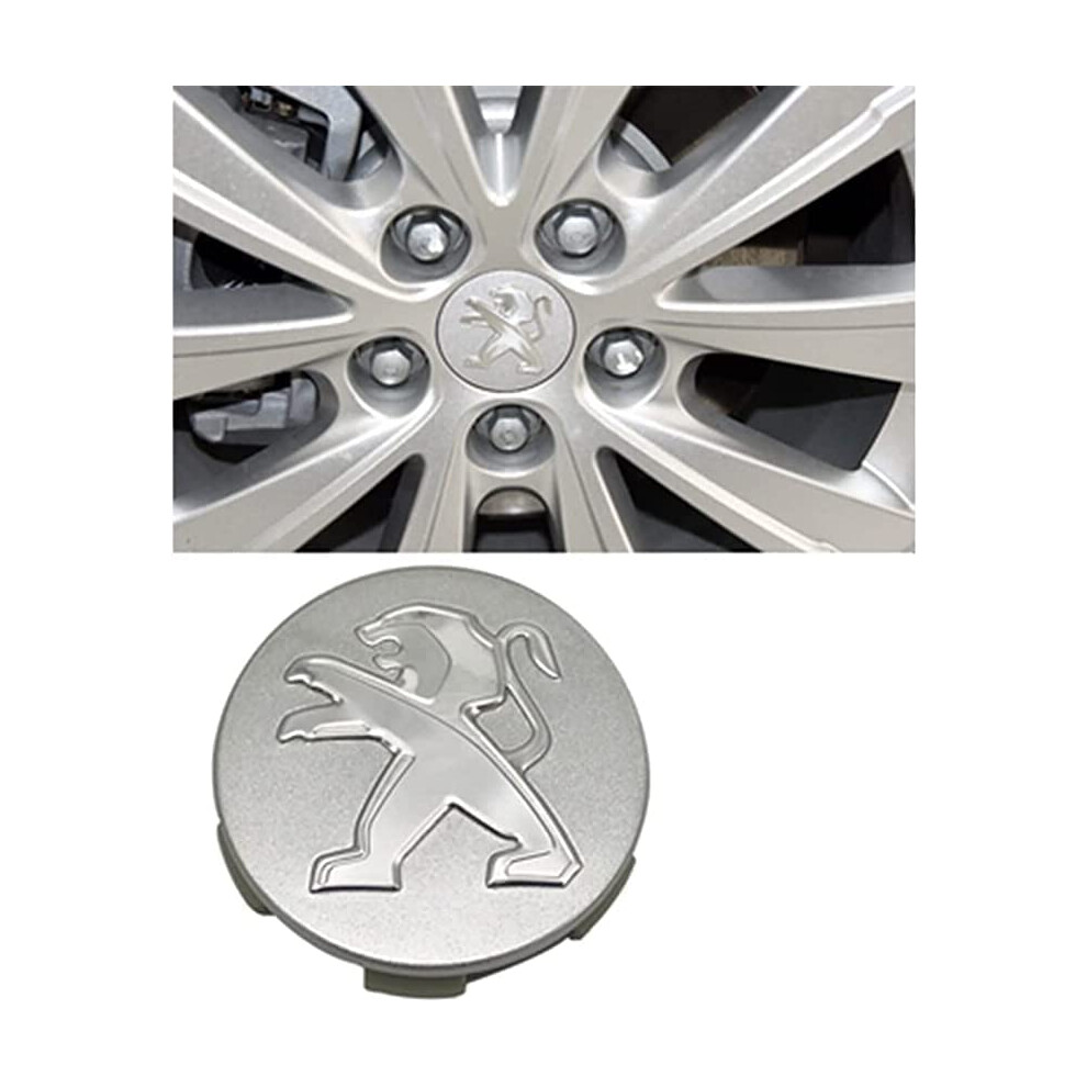 4 Pcs 60Mm Wheel Center Caps Replacement For Peugeot 3008 308 508 Â Durable Hub Cover Restores Wheel Appearance 9044945564891