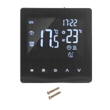 Magas hőmérsékletű termosztát, programozható okosotthoni eszköz LCD kijelzővel, manuális üzemmóddal, érintésvezérléssel,