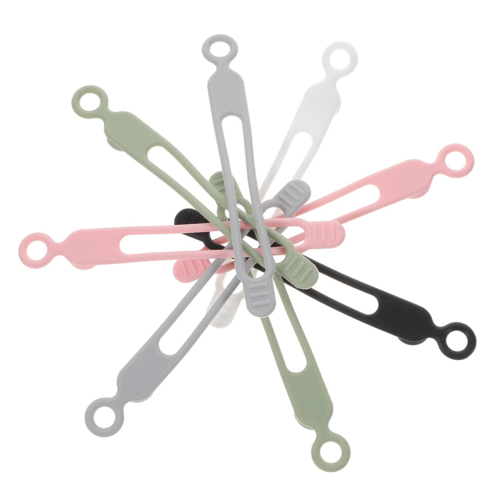 20Pcs Silicone Cable Organizer Straps Reusable Flexible Cable Ties For Electronics And Charging Cords 9113335841086