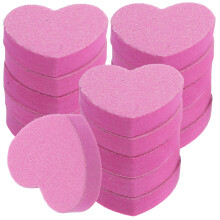 50 Pcs HeartShaped DoubleSided Nail Buffer Block and File for Manicure Pedicure Washable
