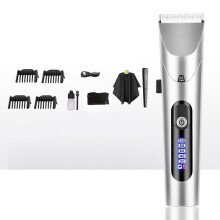 Mens Hair Clippers Professional Cordless Trimmer with LED Display Adjustable Length Waterproof