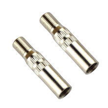 Tire Valve Caps Chrome Brass Corrosion‑Resistant Screw‑On Wheel Stem Covers for Car Motorcycle 2‑Pack