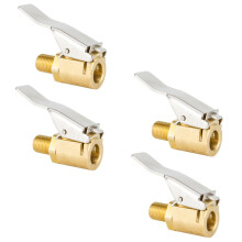 4pcs Brass Tire Air Chuck for Car Valves Compatible with Schrader Quick Secure LeakReducing Connection