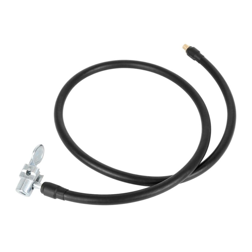 Tire Inflator Hose With Locking Air Chuck, 100Cm Durable Rubber Air Chuck Hose For Car Motorcycle 9053599214311