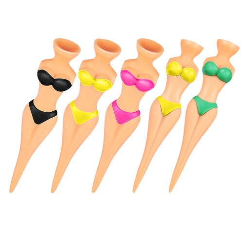 25Stk ABS Golfs Tees Bikini Form Stabile Golfs Ball Halter 2