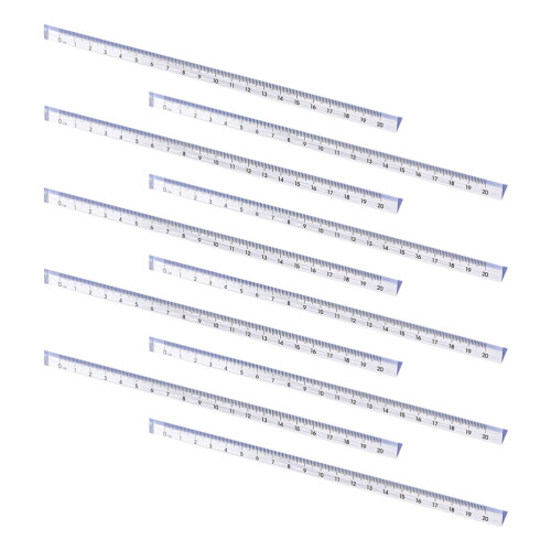 50Stk Transparentes - Und -Lineal Aus Robustem