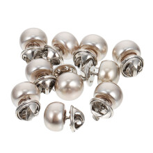 40Pièces Corsages Argentée Boutons Invisibles Colliers