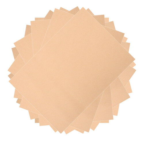 40Pièces Papier Braille Marron Clair Usage Pour Débutants