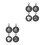 8Pcs Black Metal Coffee Latte Stencils for Kitchen Use 10