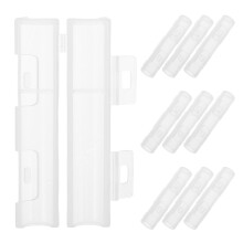 40Pcs Clear Plastic Makeup Brush Covers Dustproof Caps for Travel Use