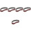 5Pcs Multi-Functional Brown Sanding Belts for Belt Sander 80 Grit 5