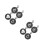 8Pcs Black Metal Coffee Latte Stencils for Kitchen Use 5
