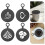8Pcs Black Metal Coffee Latte Stencils for Kitchen Use 11