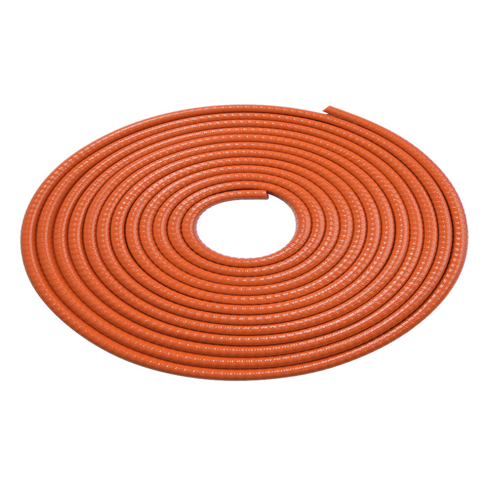 3Pcs Durable Car Door Seal Strips Pvc Protector Guard For Cars Orange 3632197209507