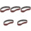 5Pcs Multi-Functional Brown Sanding Belts for Belt Sander 80 Grit 4