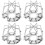 4Pcs Metal Fire Sprinkler Guard Silver Protective Head Covers for Home 7