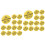 100Pcs Plastic Animal Ear Tags Yellow Rabbit Livestock Marking Tools 6