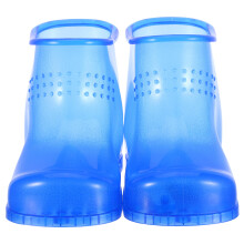 1Pair Blue PVC Foot Soak Boots Portable Outdoor Deep Massage Foot Bath
