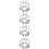 4Pcs Metal Fire Sprinkler Guard Silver Protective Head Covers for Home 10