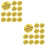 100Pcs Plastic Animal Ear Tags Yellow Rabbit Livestock Marking Tools 8