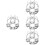 4Pcs Metal Fire Sprinkler Guard Silver Protective Head Covers for Home 8