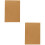 2St Blank Kraft Notepad Lichtbruin Schrijven Dagboek 5