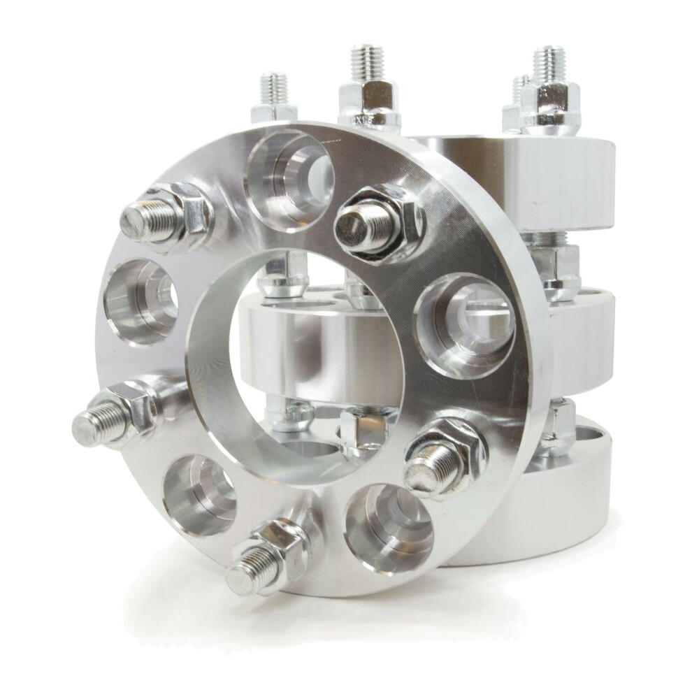 4Pcs 5X4.75 Wheel Spacers 1.25 Inch 14X1.5 Studs 6061 T6 Billet Aluminum For Chevy Gmc Buick Pontiac 9044945566048