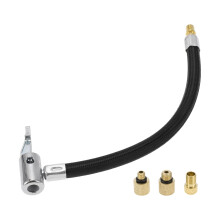 Tire Inflator Extension Hose 9.06in M8x0.8 Nylon Air Pump Hose Adapter Universal Quick Install Durable