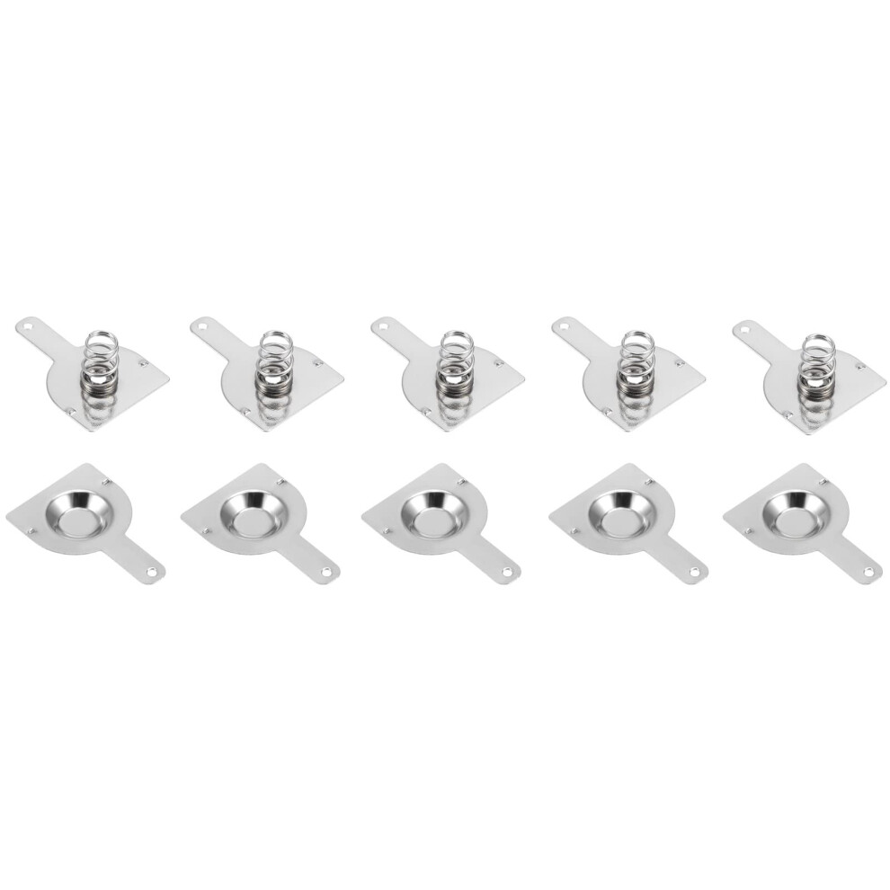 20 Pairs Aa Battery Contact Plates 12Mm X 12Mm Nickel Plated Spring Terminals For Remote Control 9455672112208