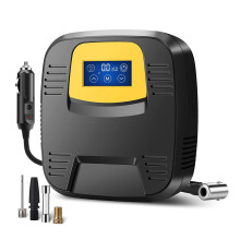 Portable Tire Inflator 120PSI Fast Car Air Compressor with Digital Pressure Gauge and LED Light