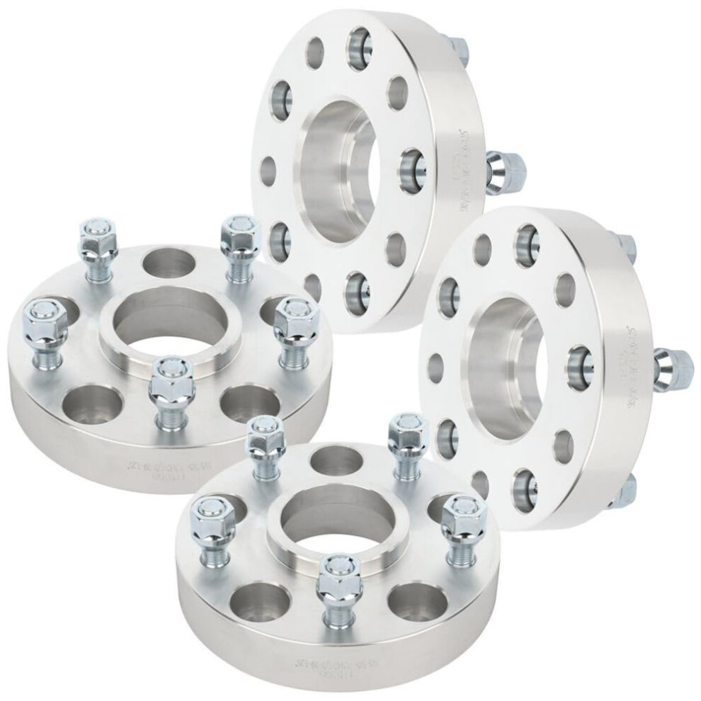 Wheel Spacers 1.25 Inch Forged Aluminum Hubcentric 5X5 Bolt Pattern For Jeep Wrangler Grand Cherokee Commander Â Corrosion Resistant, Direct Fit 9174973694724