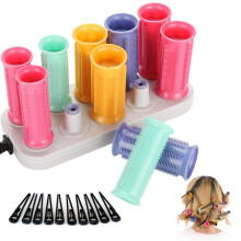 Hot Rollers Travel Set Electric Hair Curlers Fast Heating with Clips for Short and Long Hair