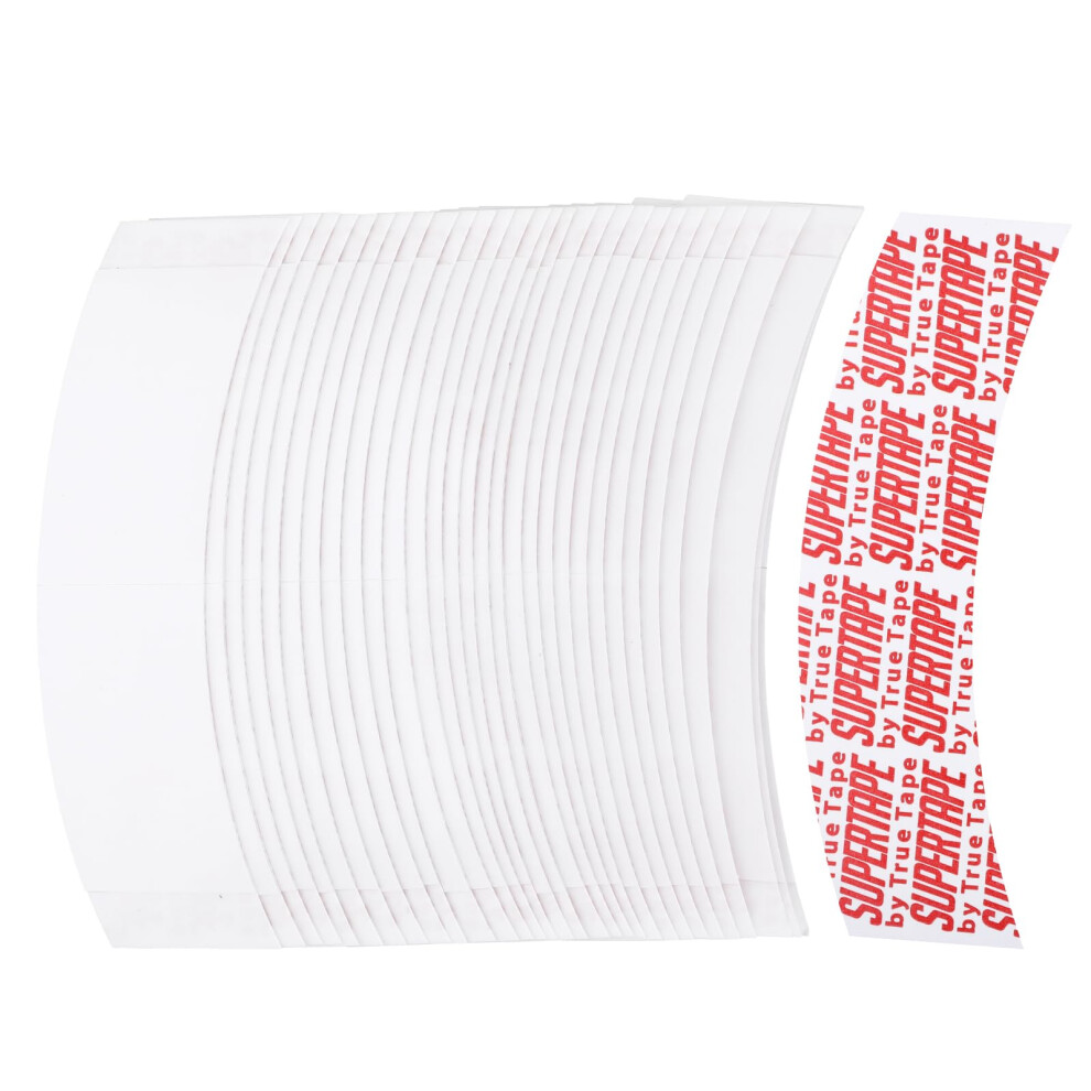 Unisex 50 Pcs Waterproof Lace Wig Adhesive Tape Strips, Ultra Hold Invisible Matte Cshaped Design