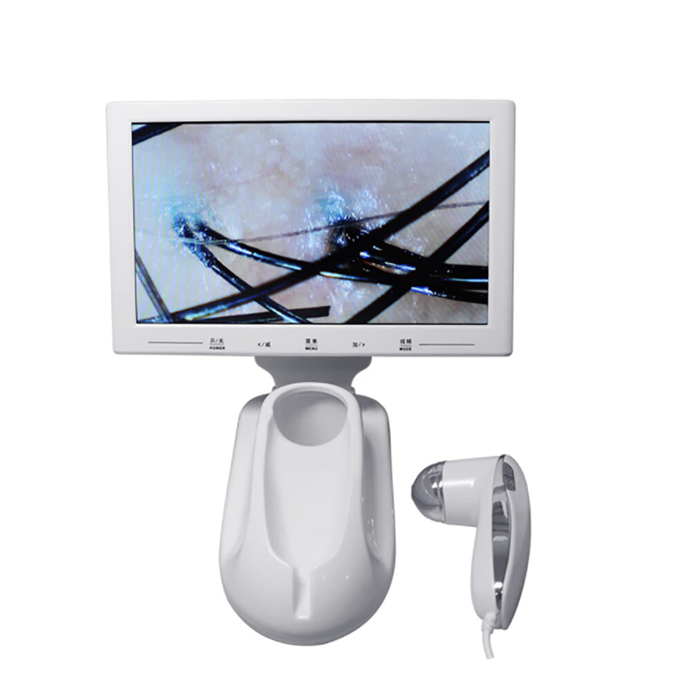 Professional 11 Inch LCD Scalp and Skin Analyzer with Hair Follicle Detector and Oil Moisture Test