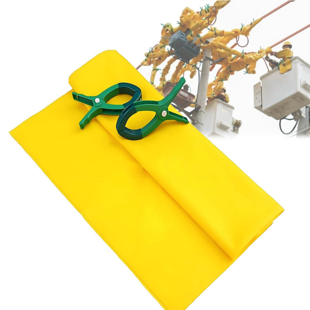 Electrical Insulating Blanket 10Kv With Clamp, Voltage Safety Mat 800X1000mm For Substations 9169991724058