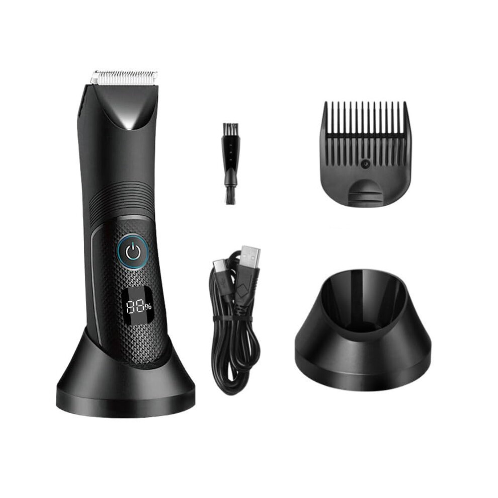 Hair Clipper Waterproof Cordless Electric Trimmer for Men Low Noise Ceramic Blade Groomer