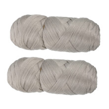 Light Grey Hair Extension Wire Rolls, Heat Resistant Polypropylene Wig Wire, 2 Rolls for Styling