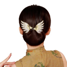 Gold Wings Hair Bun Maker with Elegant Twist Design, Fast Styling and Secure NonSlip Hold